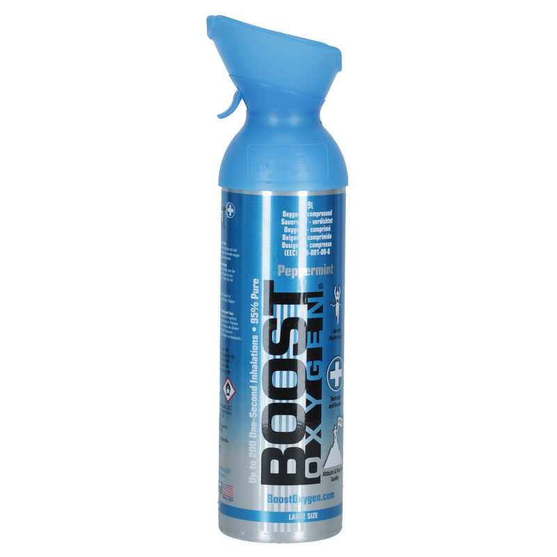 Boost Oxygen Peppermint oxigén palack szájcsővel, 9l