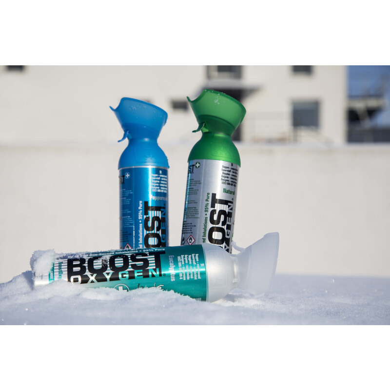 Boost Oxygen Eucalyptus oxigén palack szájcsővel, 9l