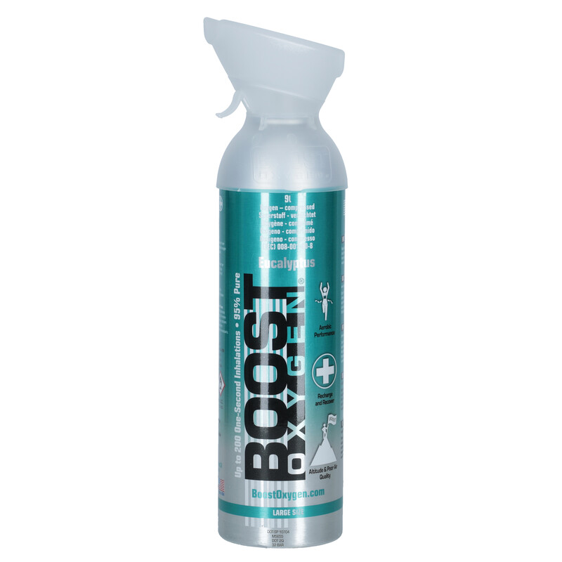 Boost Oxygen Eucalyptus oxigén palack szájcsővel, 9l