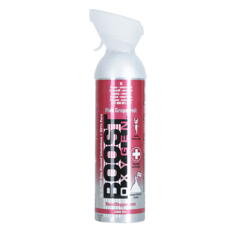 Boost Oxygen Pink Grapefruit oxigén palack szájcsővel, 9l