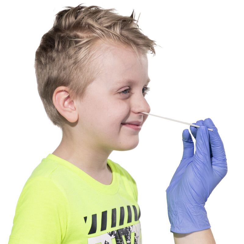 Nem invazív COVID-19 antigén gyorsteszt 99 % - os sikeraránnyal, 25 db