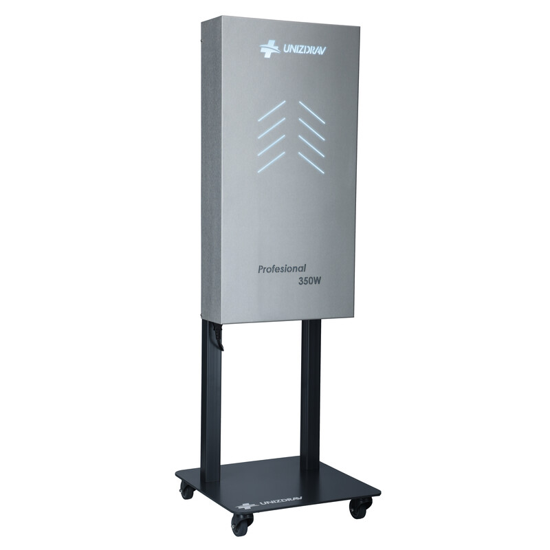 UNIZDRAV PRO 350W zárt germicid lámpa, gördíthető változat