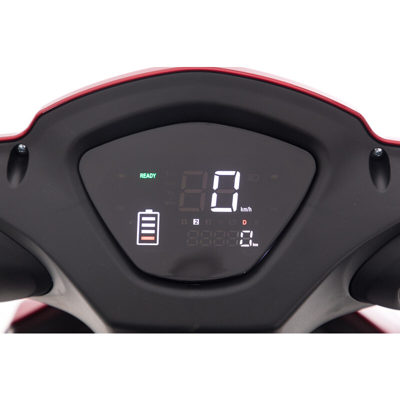 CHAMPION elektromos háromkerekű scooter - 1000 W-os motor, bordó