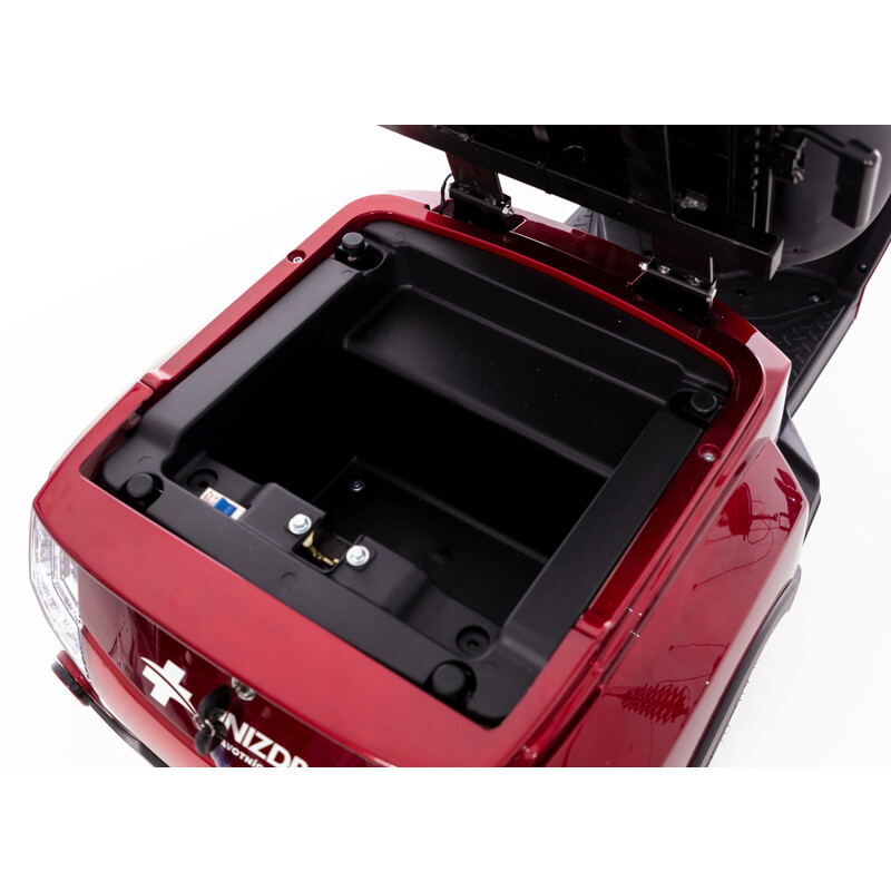 CHAMPION elektromos háromkerekű scooter -  1000 W-os motor, bordó