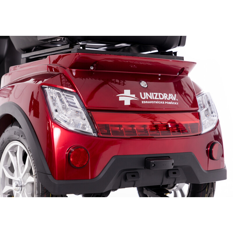 CHAMPION elektromos háromkerekű scooter -  1000 W-os motor, bordó