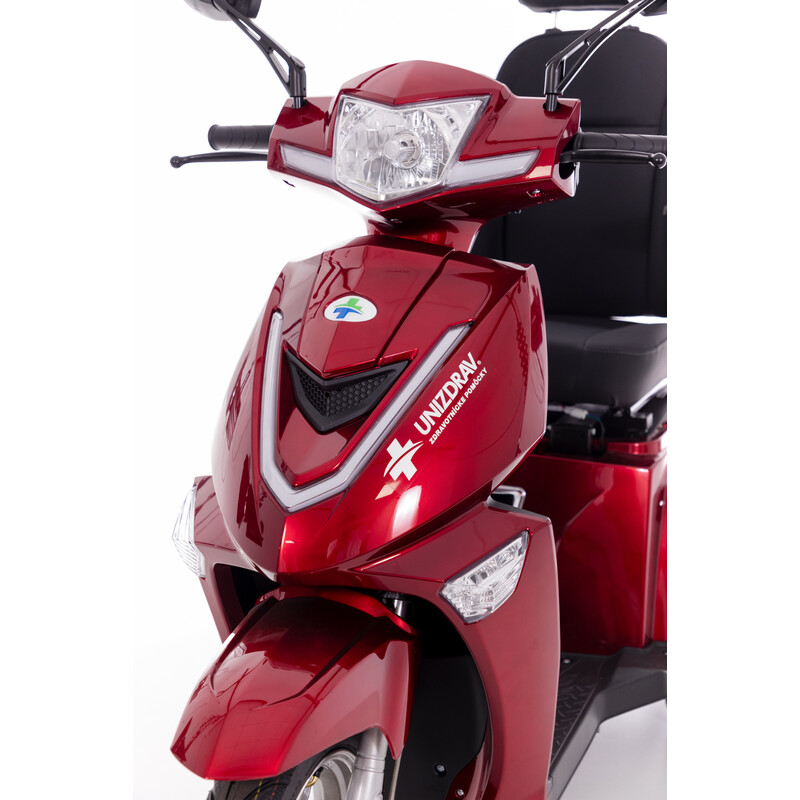 CHAMPION elektromos háromkerekű scooter -  1000 W-os motor, bordó