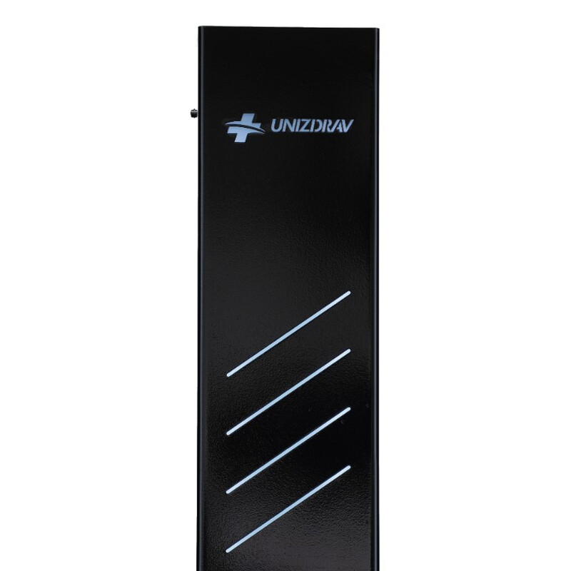 UNIZDRAV zárt germicid lámpa, gördíthető változat - fekete szín