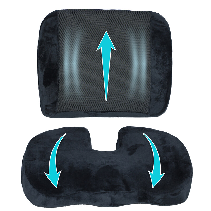 Ortopéd ülőpárna + ortopéd háttámasz - teljes készlet