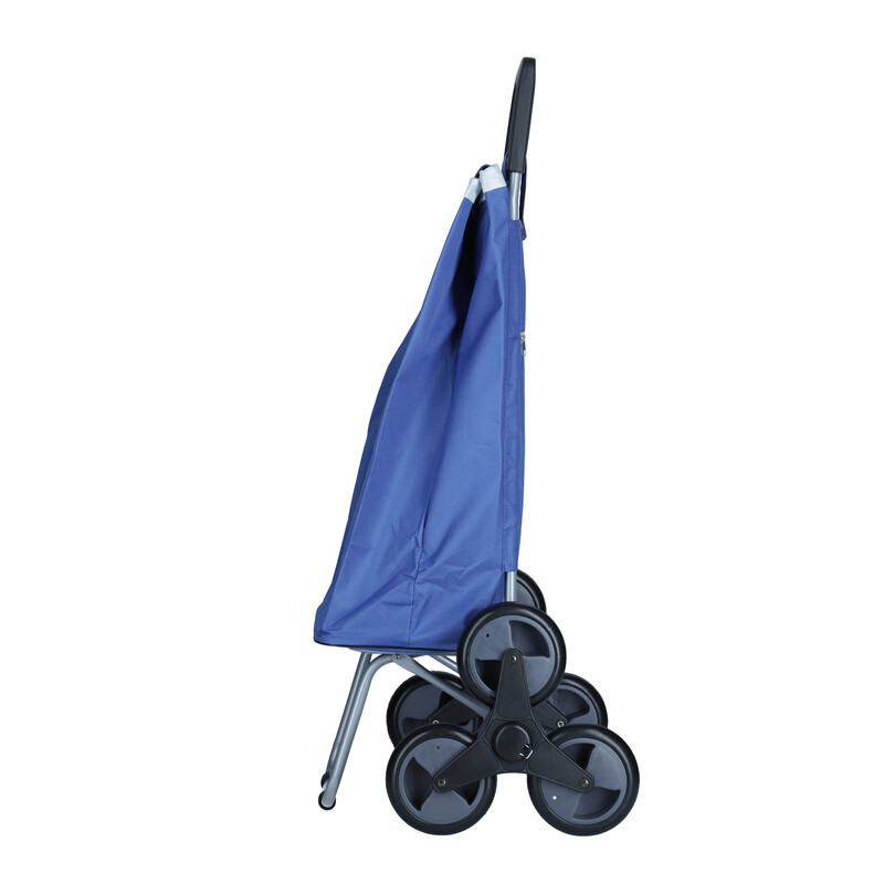 Bevásárló táska kerekekkel, kék