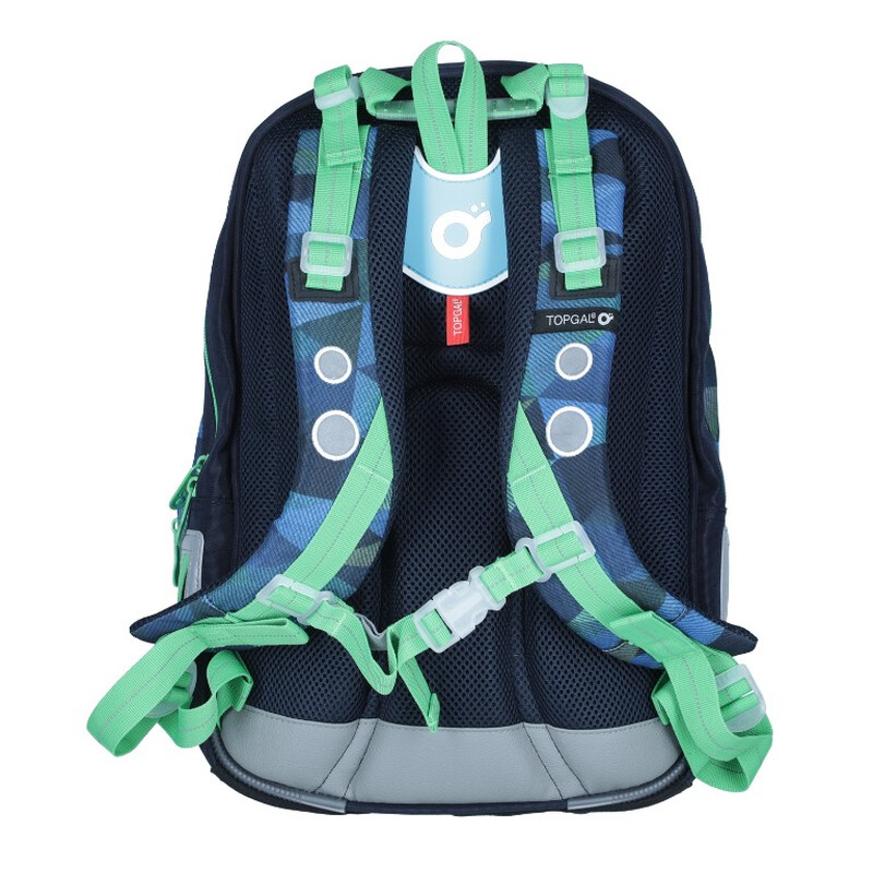 Iskolatáska MIRA kékeszöld