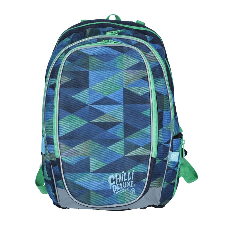 Iskolatáska MIRA kékeszöld