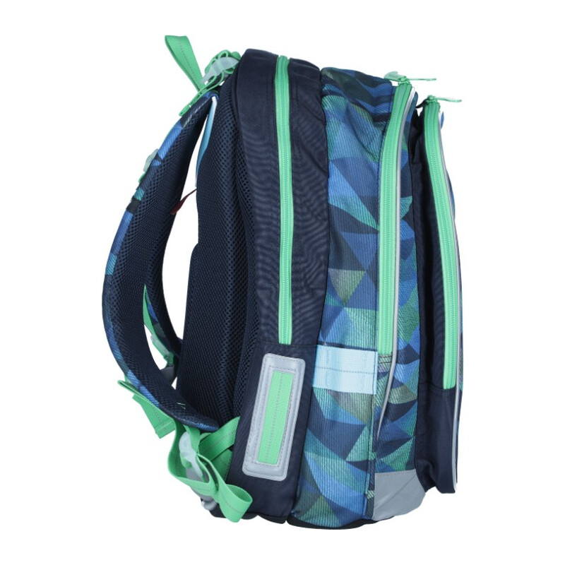 Iskolatáska MIRA kékeszöld