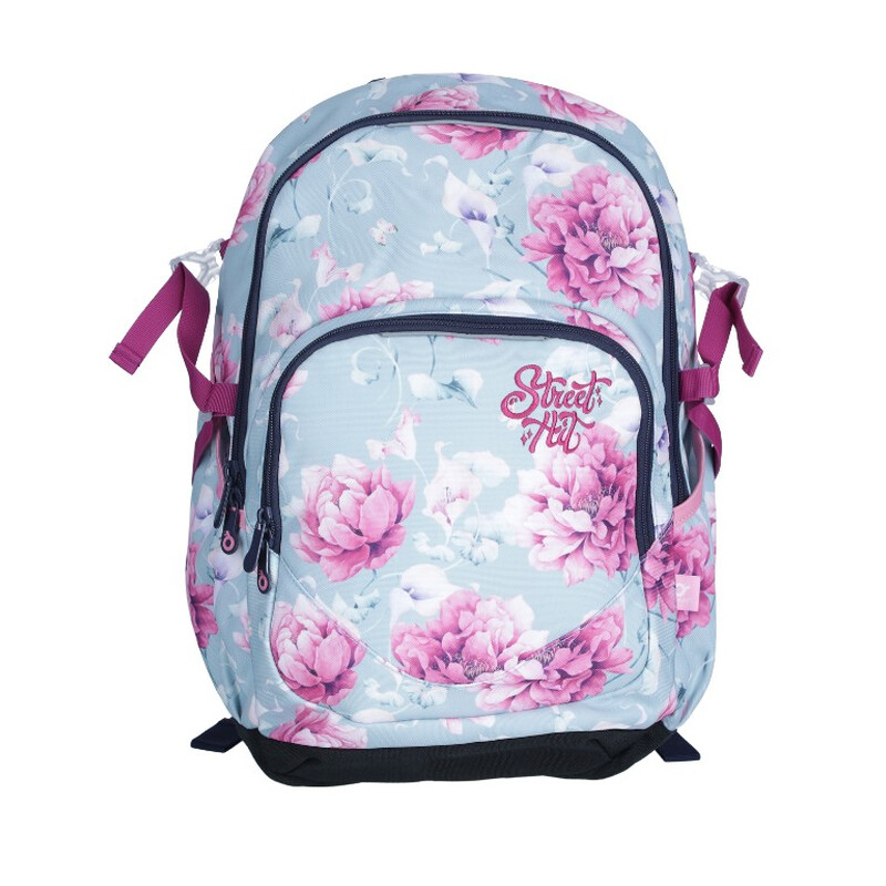 Iskolatáska YOKO virágos