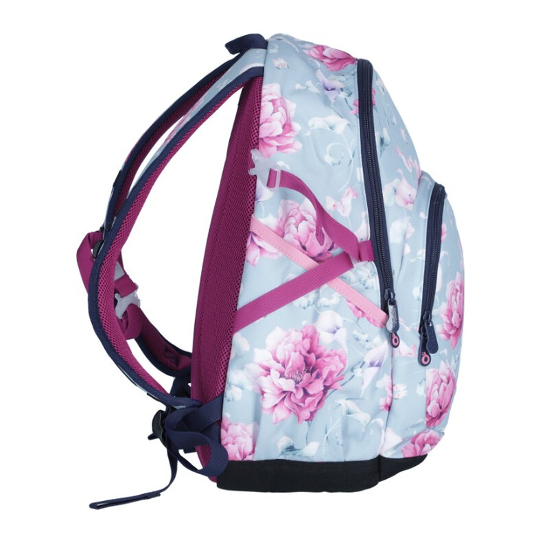 Iskolatáska YOKO virágos