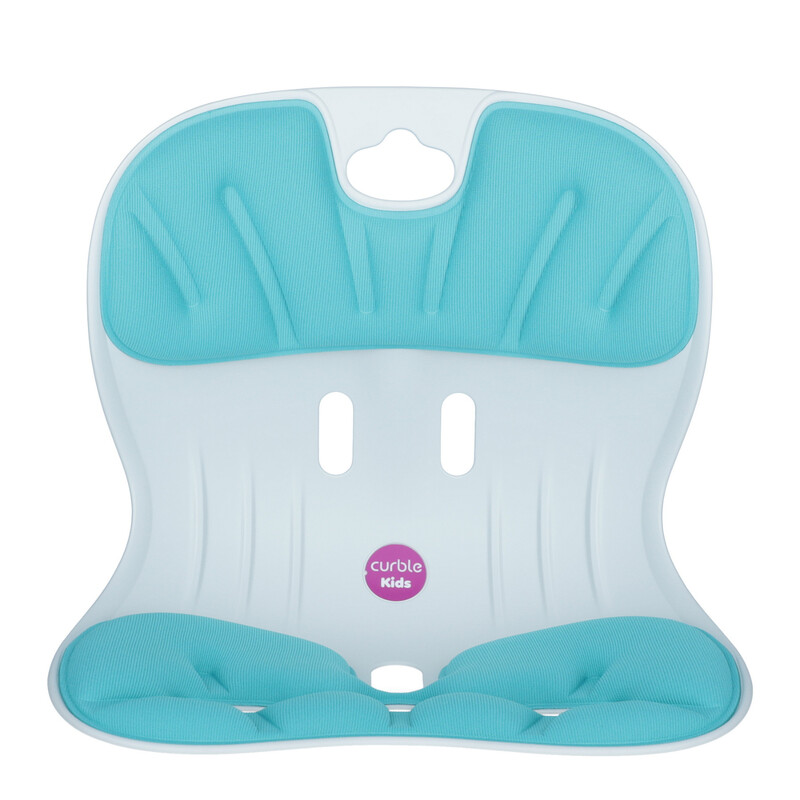 Curble chair gyermek ergonomikus ülőke háttámlával a helyes testtartás érdekében, türkiz