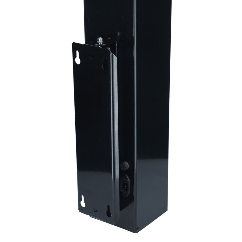 UNIZDRAV zárt falra szerelhető kijelzős germicid lámpa - fekete