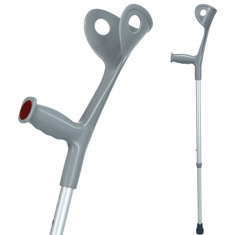Alumínium könyökmankó - szürke