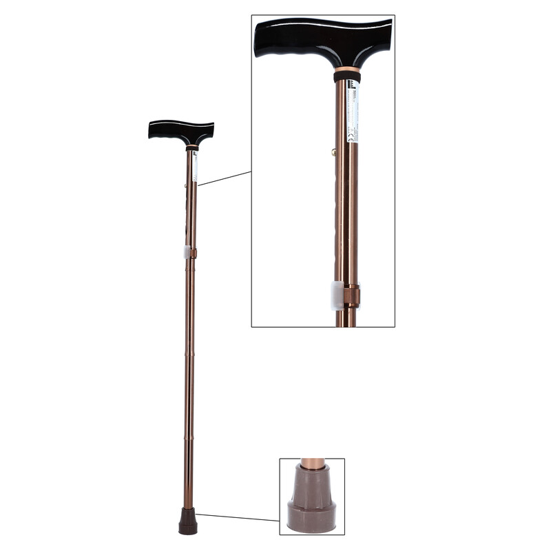 Összecsukható járóbot - bronz