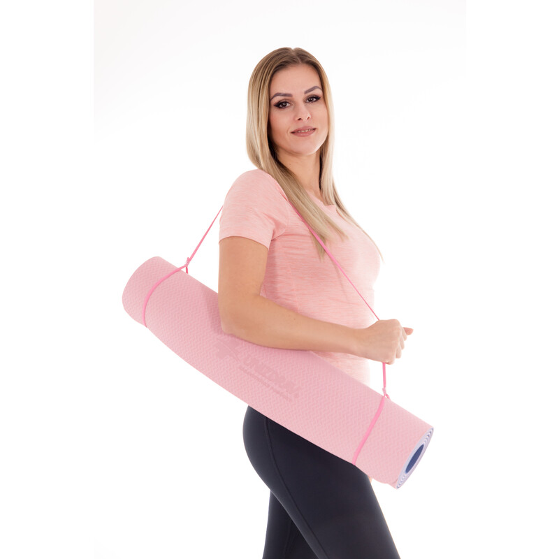 UNIZDRAV edzőszőnyeg 66 x 182 cm, rózsaszín