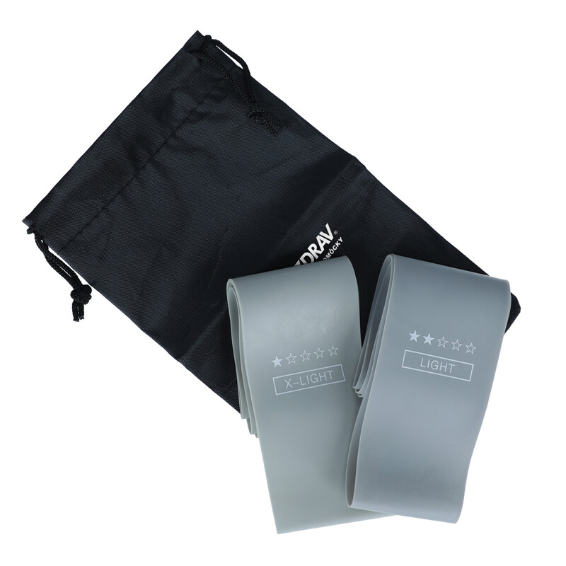 Erősítő gumiszalag készlet szürke - 5 darab