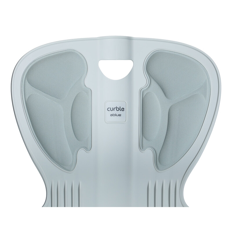 Curble Chair Comfy ergonomikus ülőke háttámlával a helyes testtartás érdekében, szürke