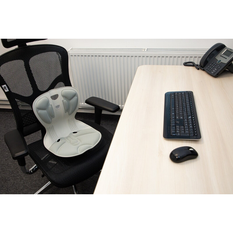 Curble Chair Wider ergonomikus ülőke háttámlával a helyes testtartás érdekében, szürke