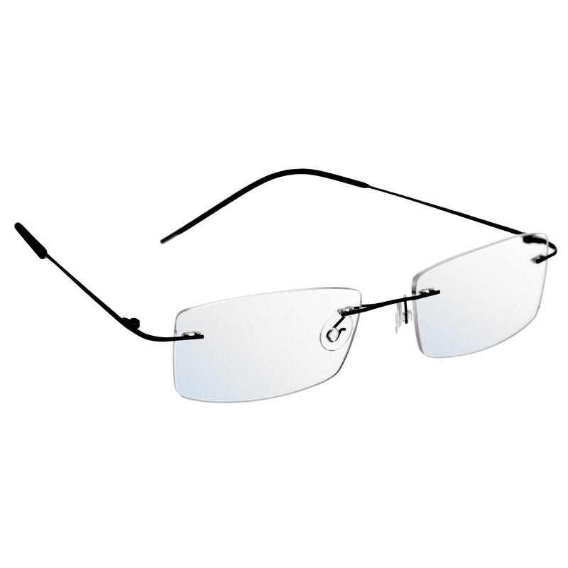 UNIZDRAV Kékfény szűrő szemüveg + szemüveg tartó tok, keret nélküli