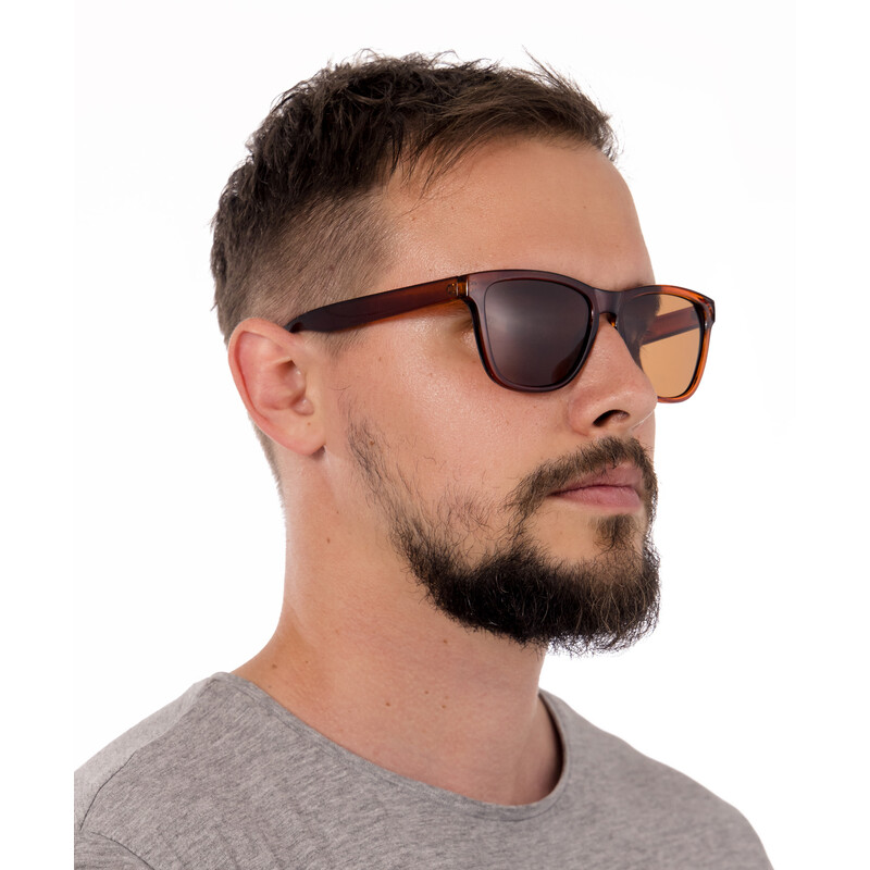 UNIZDRAV polarizált szemüveg - barna + tok, szövet tok és tesztkészlet