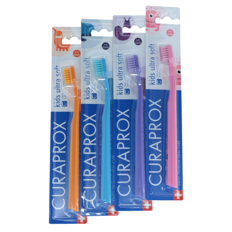 Gyermek fogkefe CURAPROX Kids, 4–12 éves korosztálynak