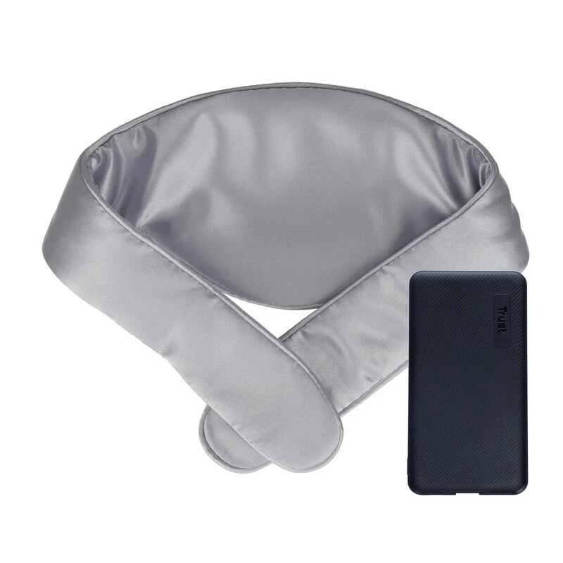 Nyakmelegítő powerbankkal - USB, szürke