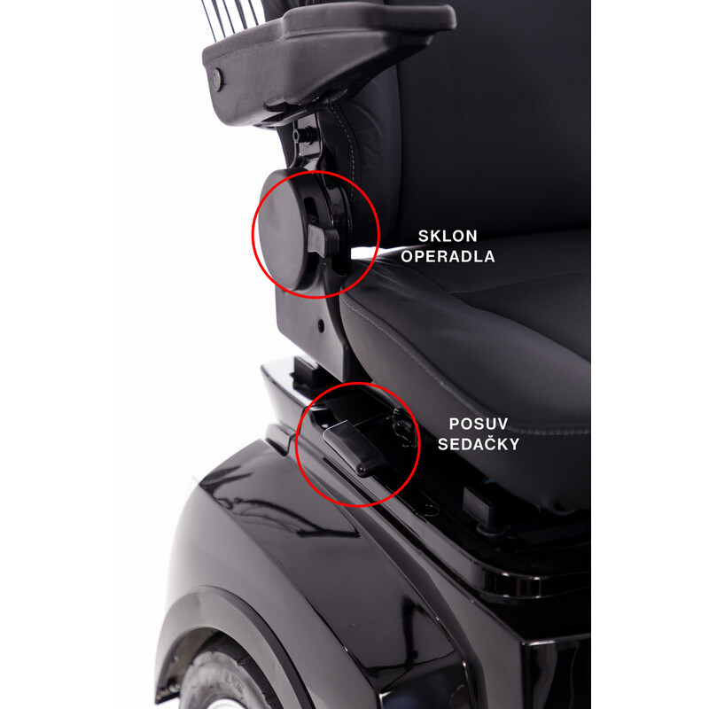 CHAMPION elektromos háromkerekű scooter -  1000W-os motor, fekete