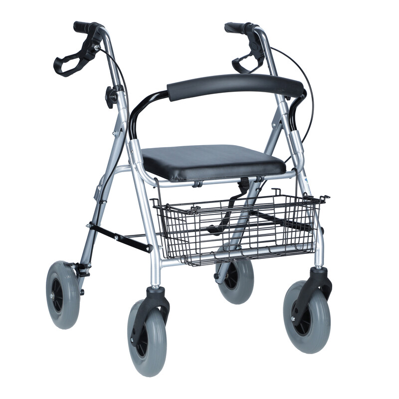 Könnyű szerkezetű rollátor UNIZDRAV, ezüst