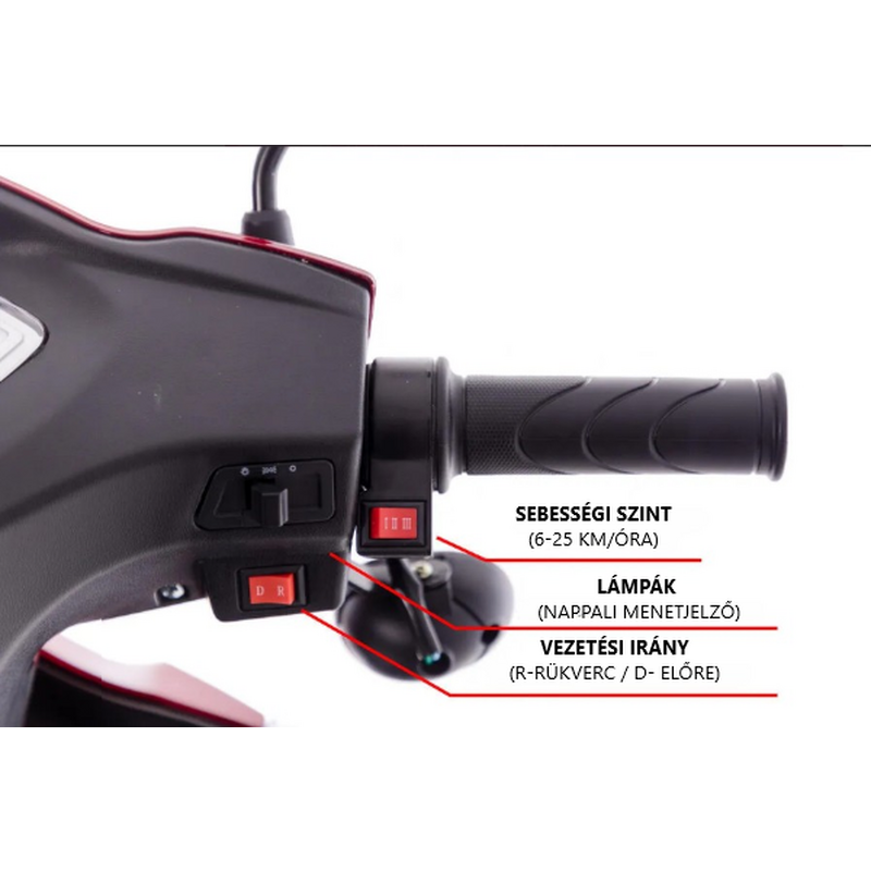 CHAMPION DUO elektromos háromkerekű kétszemélyes scooter időseknek – 1000W-os motor