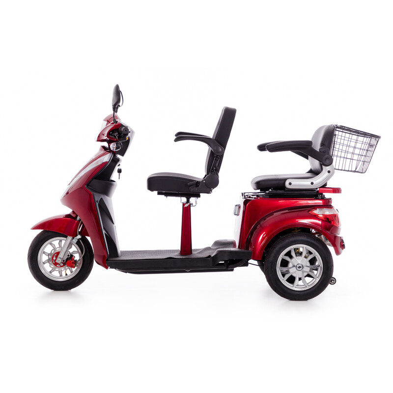 CHAMPION DUO elektromos háromkerekű kétszemélyes scooter időseknek – 1000W-os motor