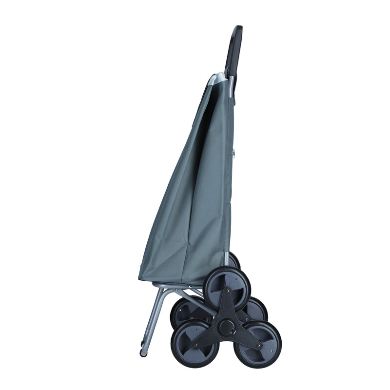 Bevásárló táska kerekekkel, szürke