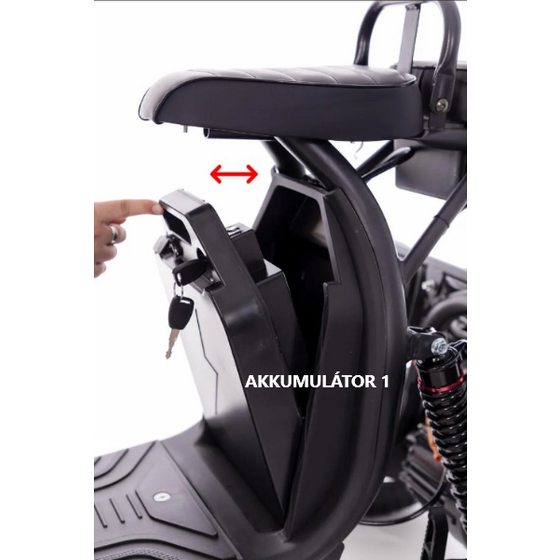 Elektromos CHOPPER UNIZDRAV háromkerekű - erős 2000 W-os motor