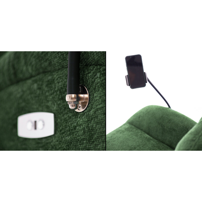 Stílusos relaxációs állítható fotel TRENDY, zöld