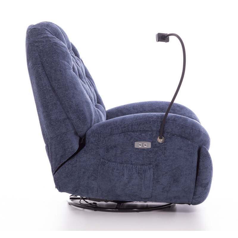 Stílusos relaxációs állítható fotel TRENDY - kék