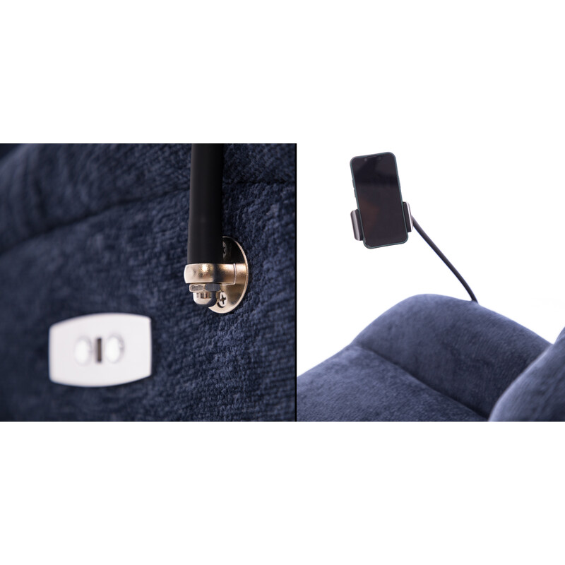 Stílusos relaxációs állítható fotel TRENDY - kék