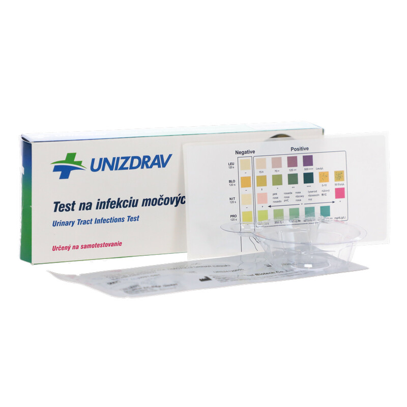 Húgyúti Fertőzés Gyorsteszt - fehérvérsejt, vér, nitritek, 1 db