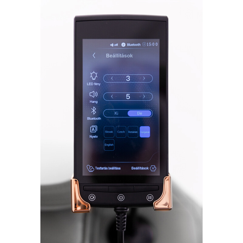 RelaxPro 3D MASSAGER elektromos masszázsfotel, szürkés-fekete