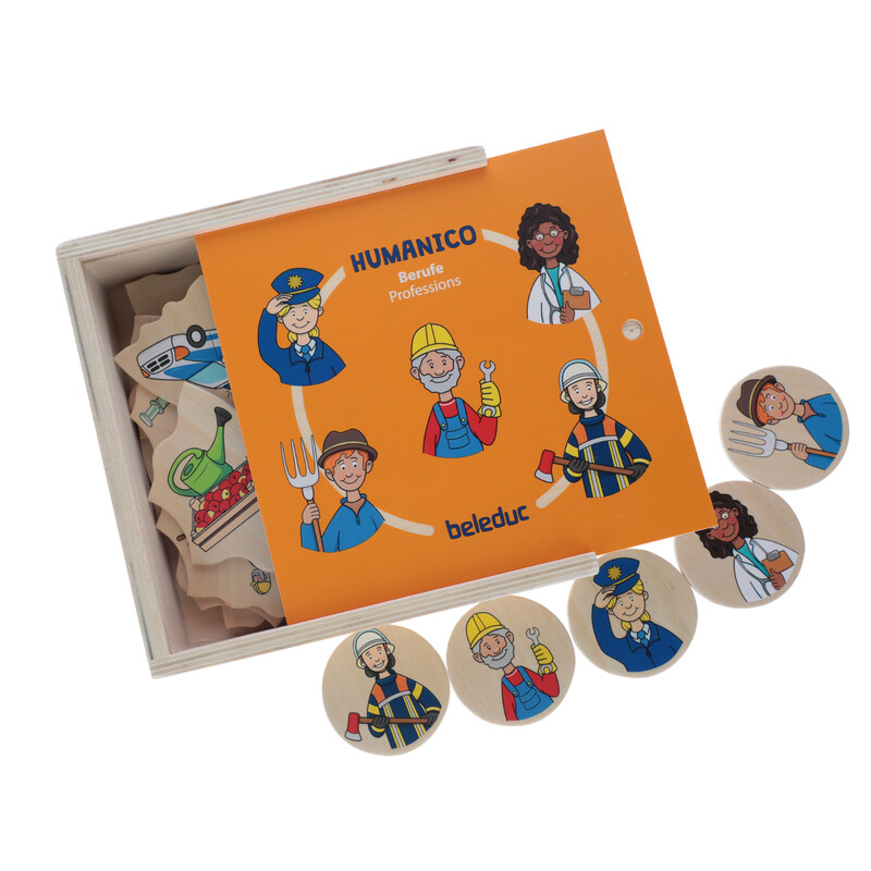 Játék és puzzle 2 az 1-ben Humanico Szakmák a Beleductól