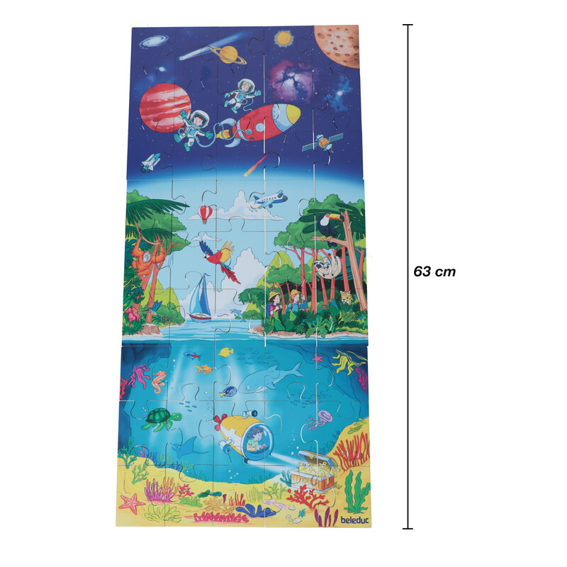 Padló puzzle A tenger mélyéről az űrbe a Beleductól