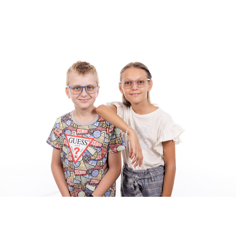 UNIZDRAV Kékfény szűrő szemüveg + szemüveg tartó tok, tigrises