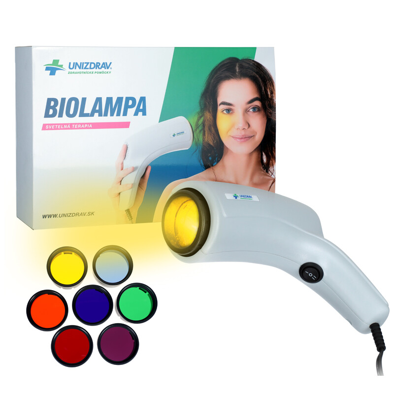 UNIZDRAV biolámpa + színterápia + állvány (kedvező szett)