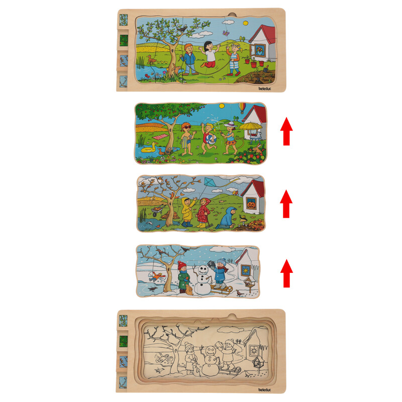 Oktató puzzle 4 évszak a Beleductól
