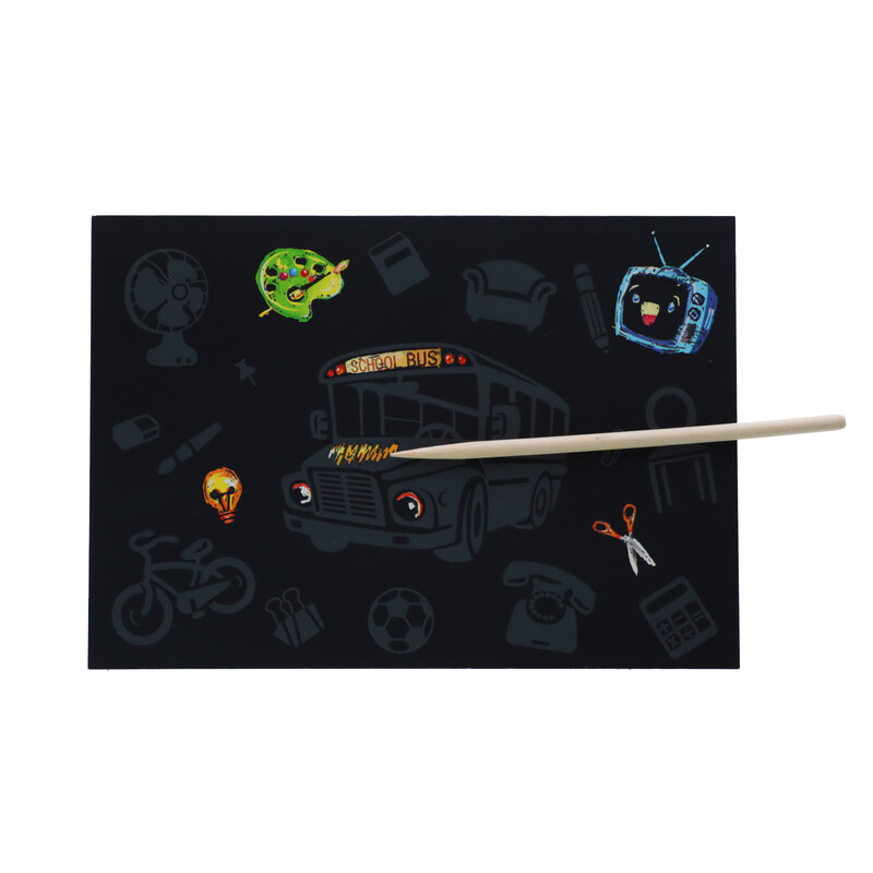 Kreatív készlet Lekaparható kifestőkönyv motívumokkal, 30 db