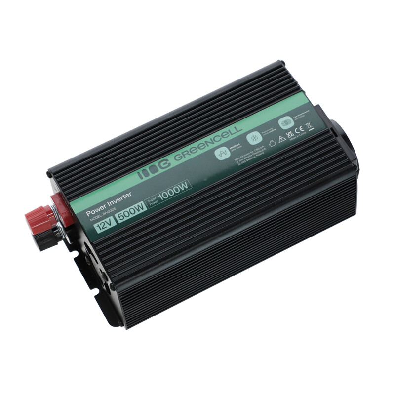 Greencell 500W / 1000W feszültségátalakító autóba, otthoni használatú oxigénkoncentrátorhoz