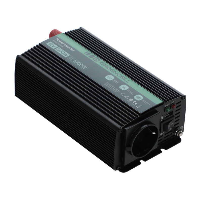 Greencell 500W / 1000W feszültségátalakító autóba, otthoni használatú oxigénkoncentrátorhoz