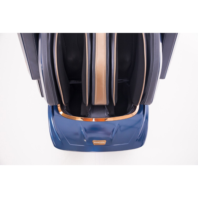 LUX 4D MASSAGER elektromos masszázsfotel, kék-arany (Újszerű darab)